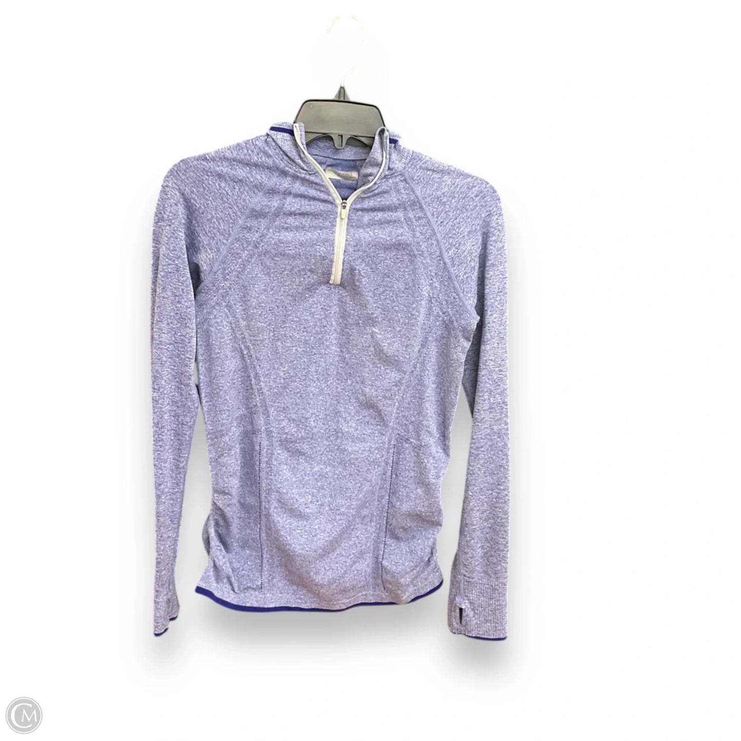 Athletic Top Long Sleeve Collar By Athleta In Blue, Size: S