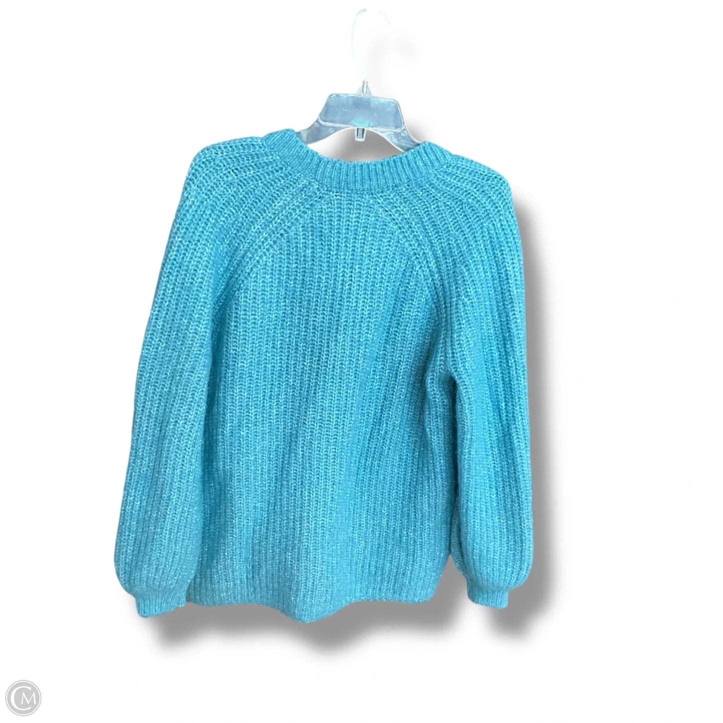 Sweater Cardigan By Loft In Blue, Size: Lp