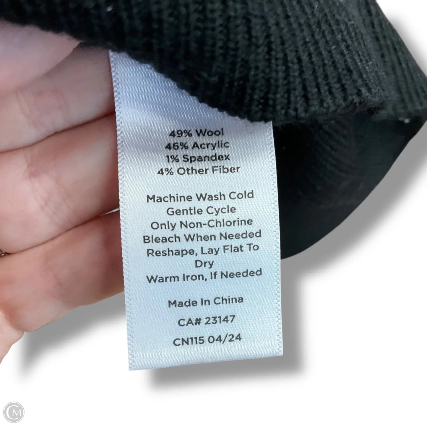 Vest Sweater By Talbots In Black & White, Size: L