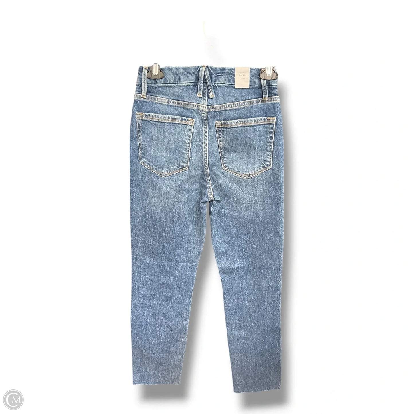Jeans Straight By Good American In Blue Denim, Size: 0