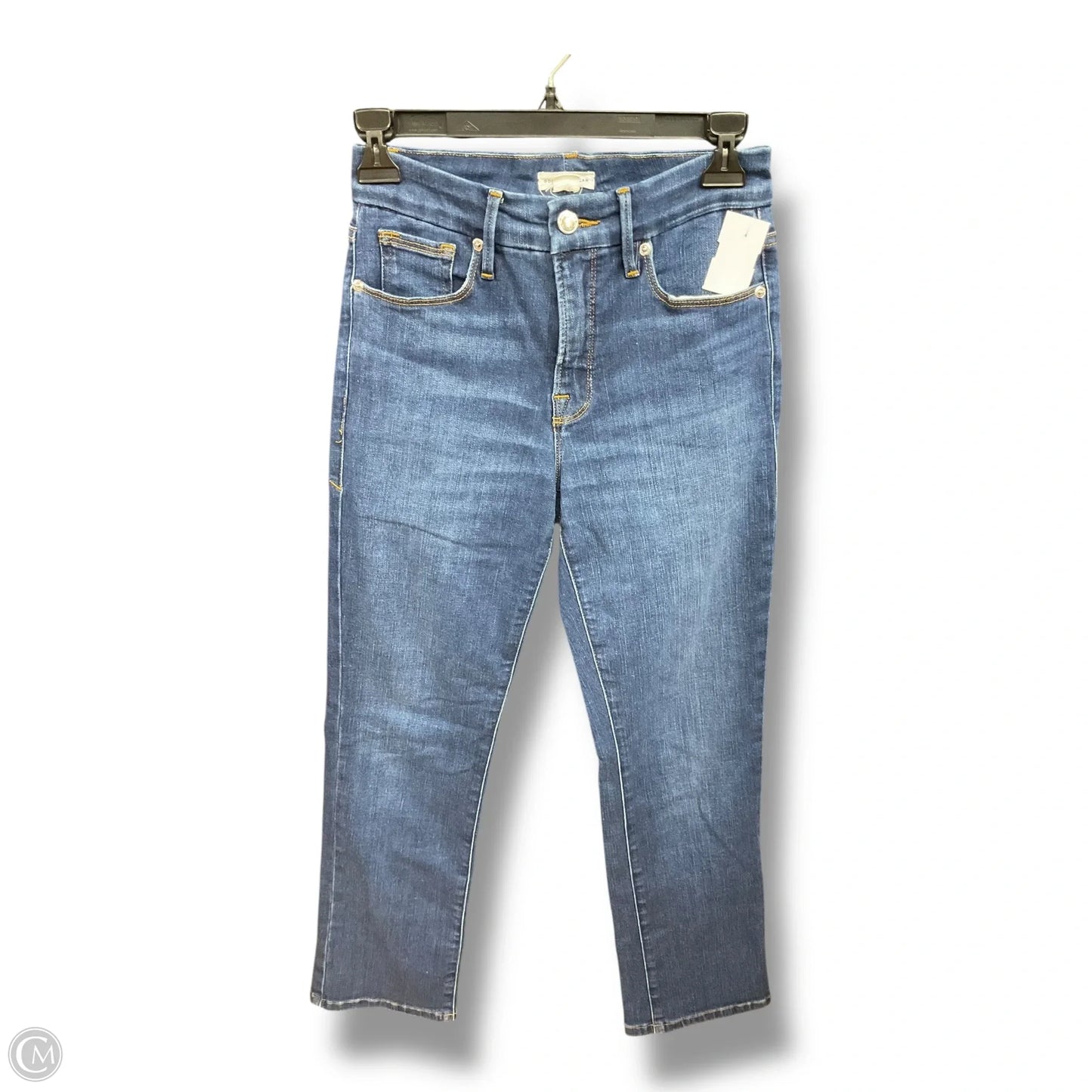 Jeans Straight By Good American In Blue Denim, Size: 0