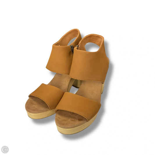 Shoes Heels Block By Toms In Tan, Size: 9
