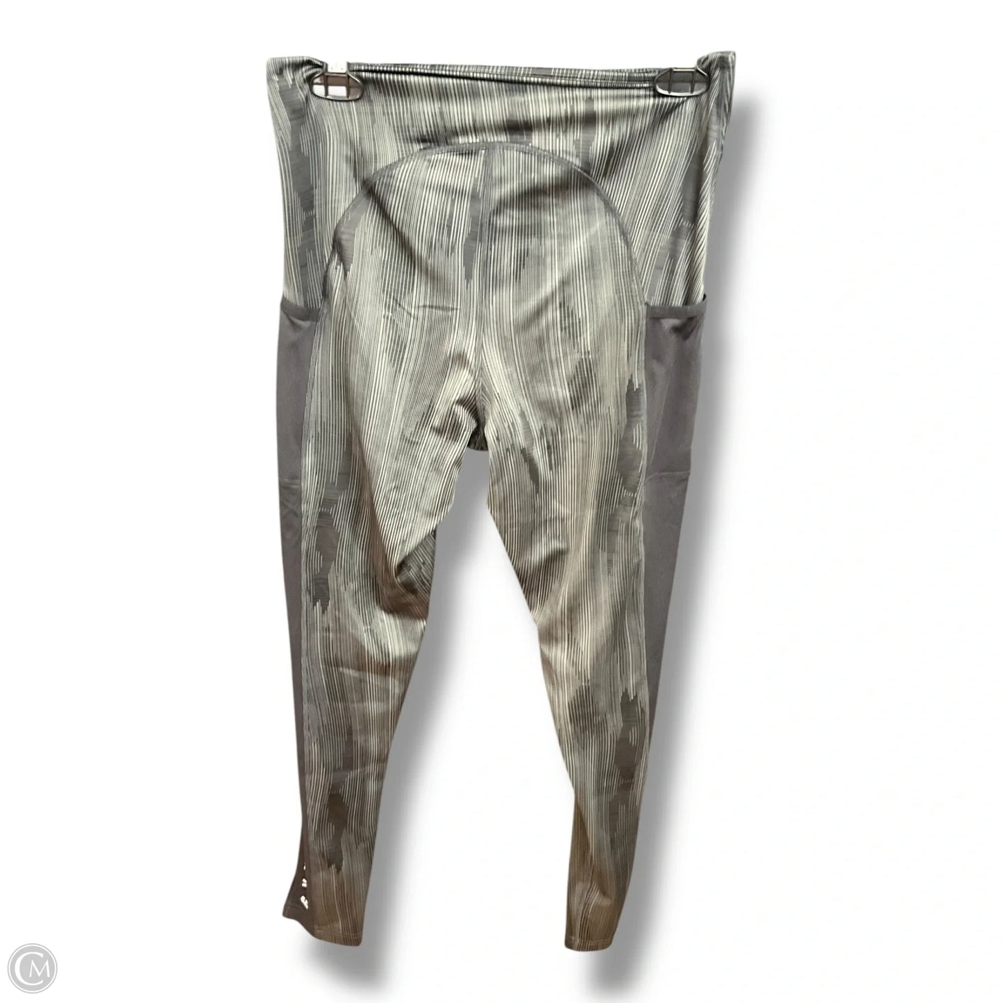 Athletic Leggings By Gym Shark In Grey, Size: L