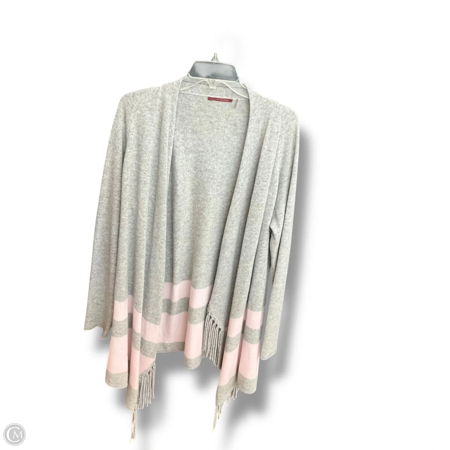 Sweater Cardigan Cashmere By Clothes Mentor In Striped Pattern, Size: Xl