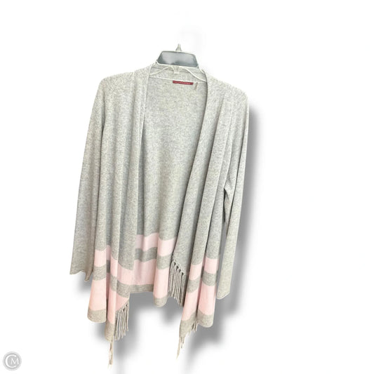 Sweater Cardigan Cashmere By Clothes Mentor In Striped Pattern, Size: Xl