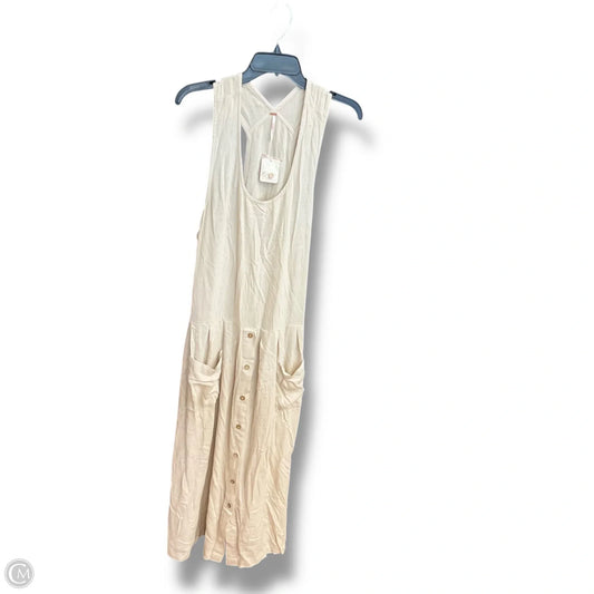 Dress Casual Maxi By Free People In Beige, Size: L