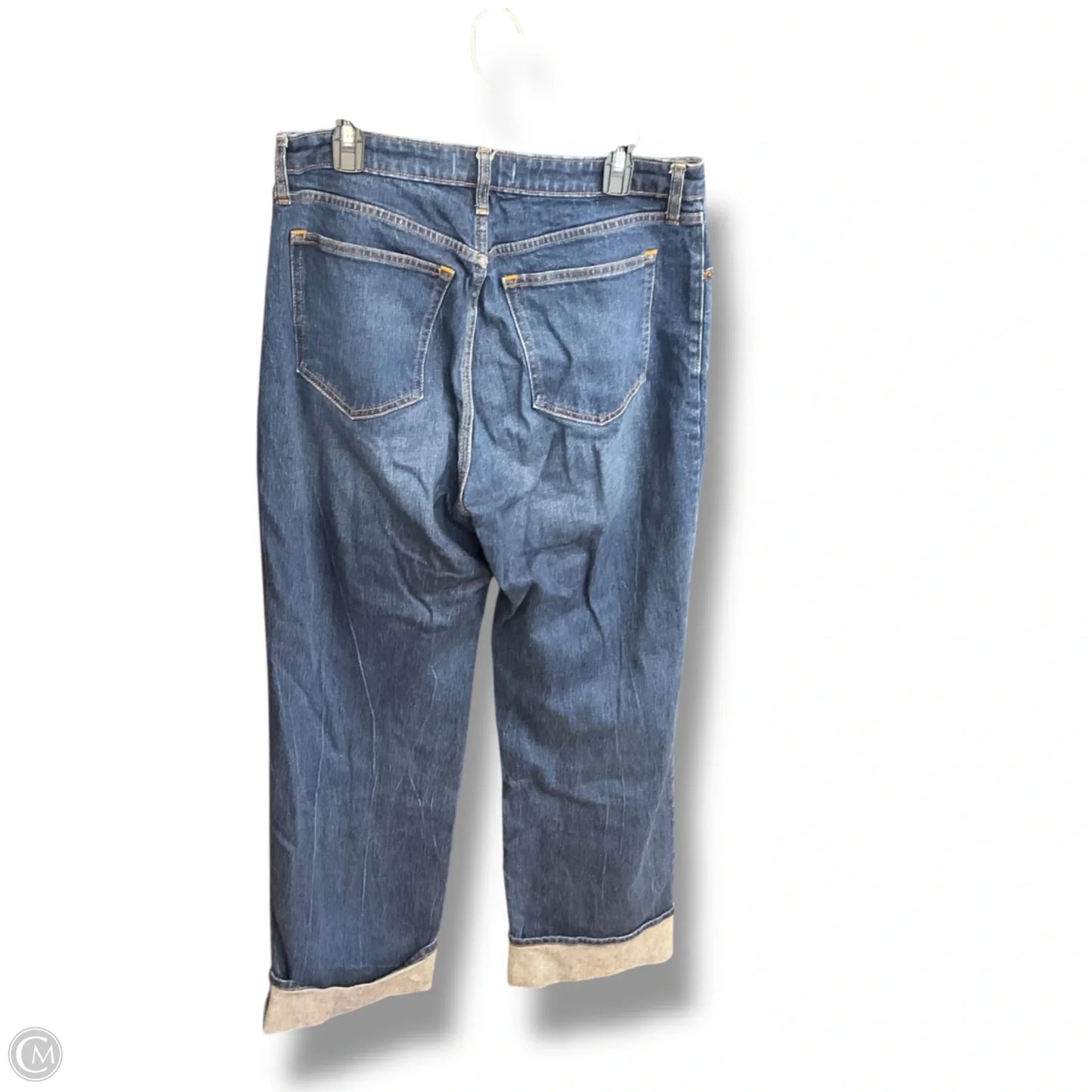 Jeans Wide Leg By Abercrombie And Fitch In Blue Denim, Size: 12