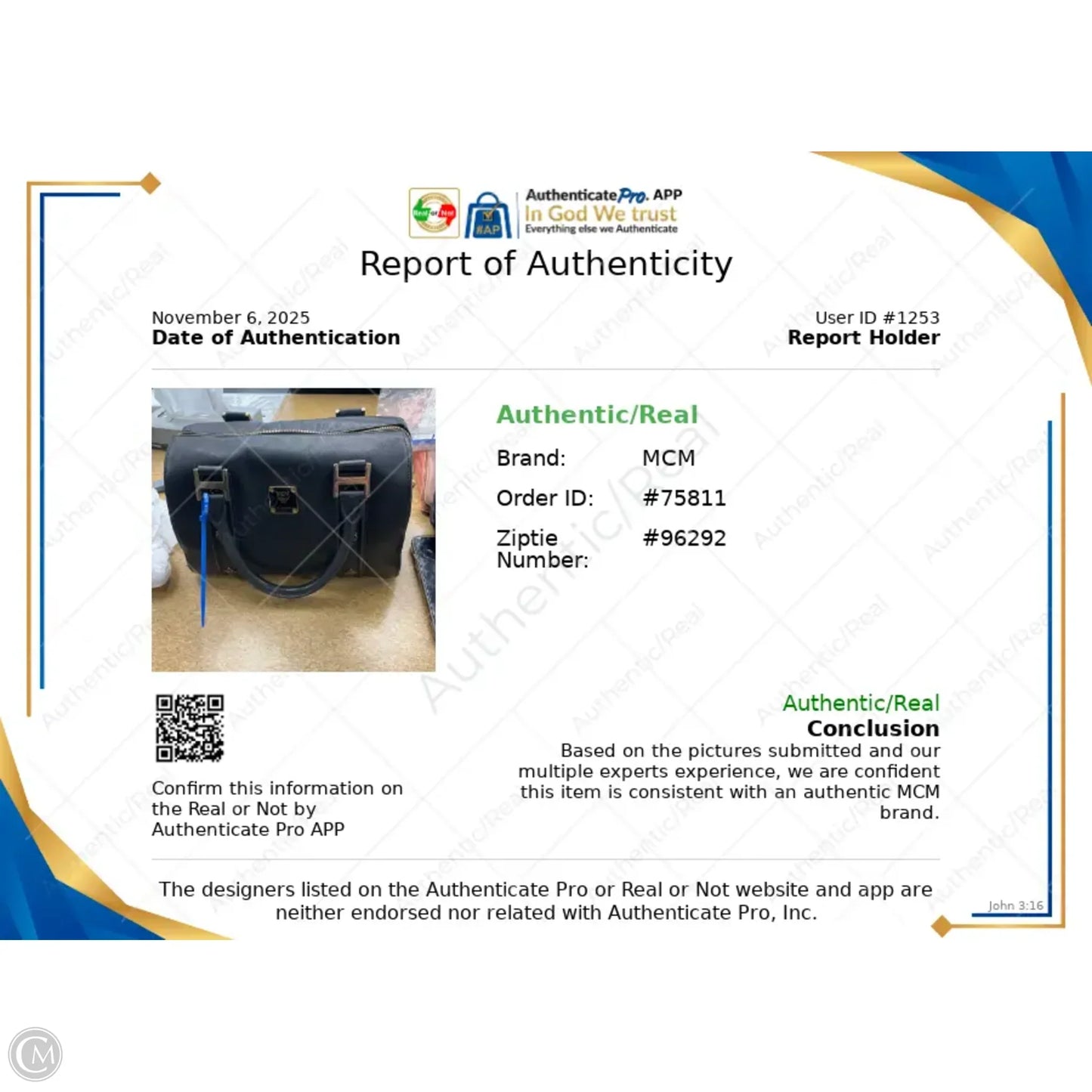 Handbag Luxury Designer By Mcm, Size: Medium