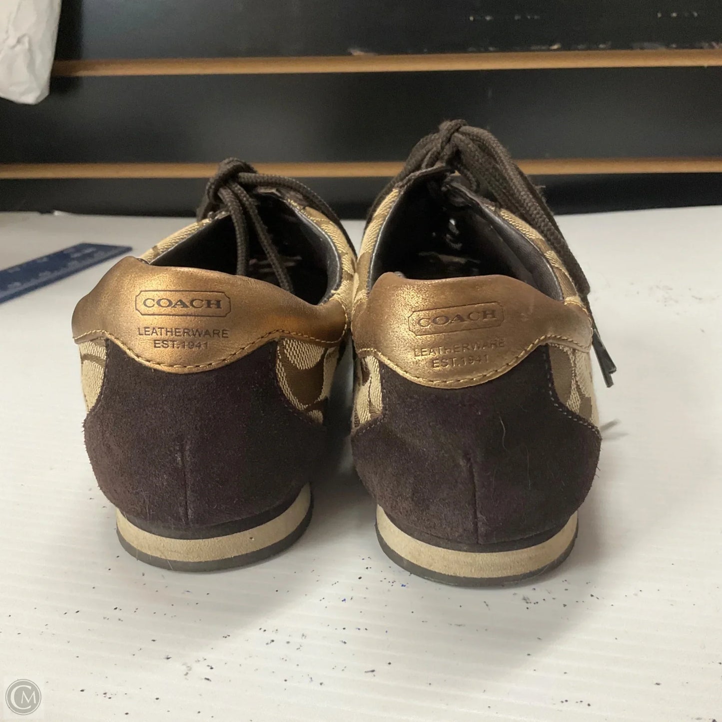 Shoes Designer By Coach In Brown, Size: 7