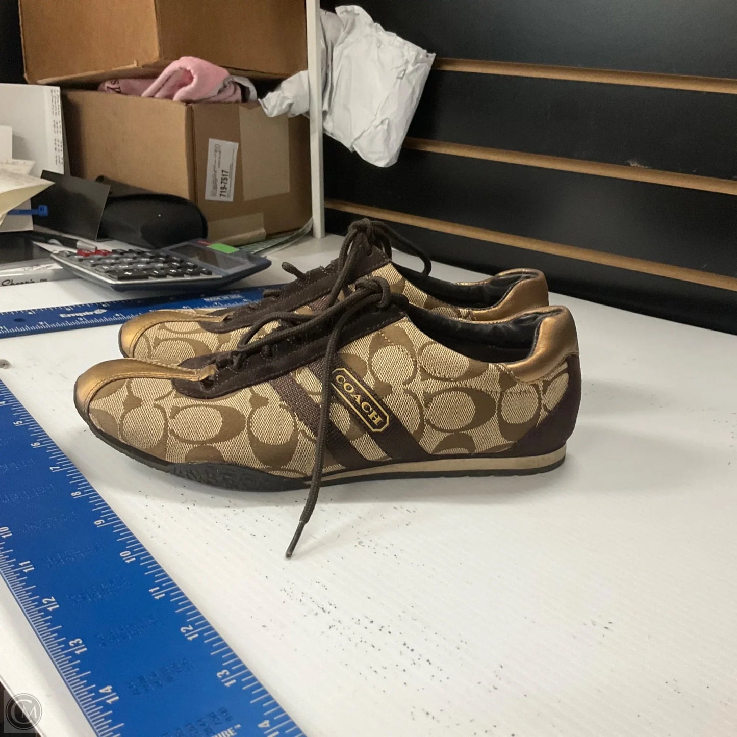 Shoes Designer By Coach In Brown, Size: 7