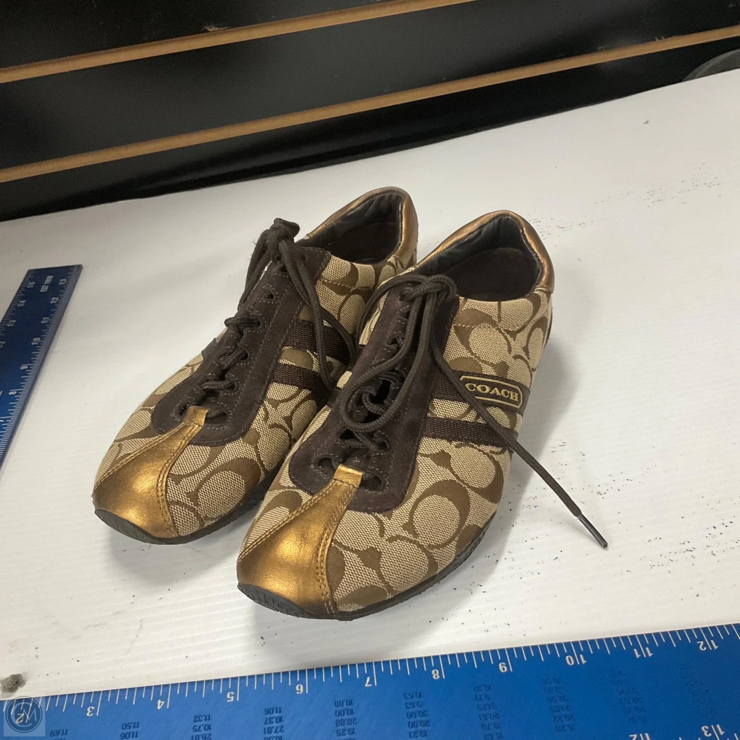 Shoes Designer By Coach In Brown, Size: 7