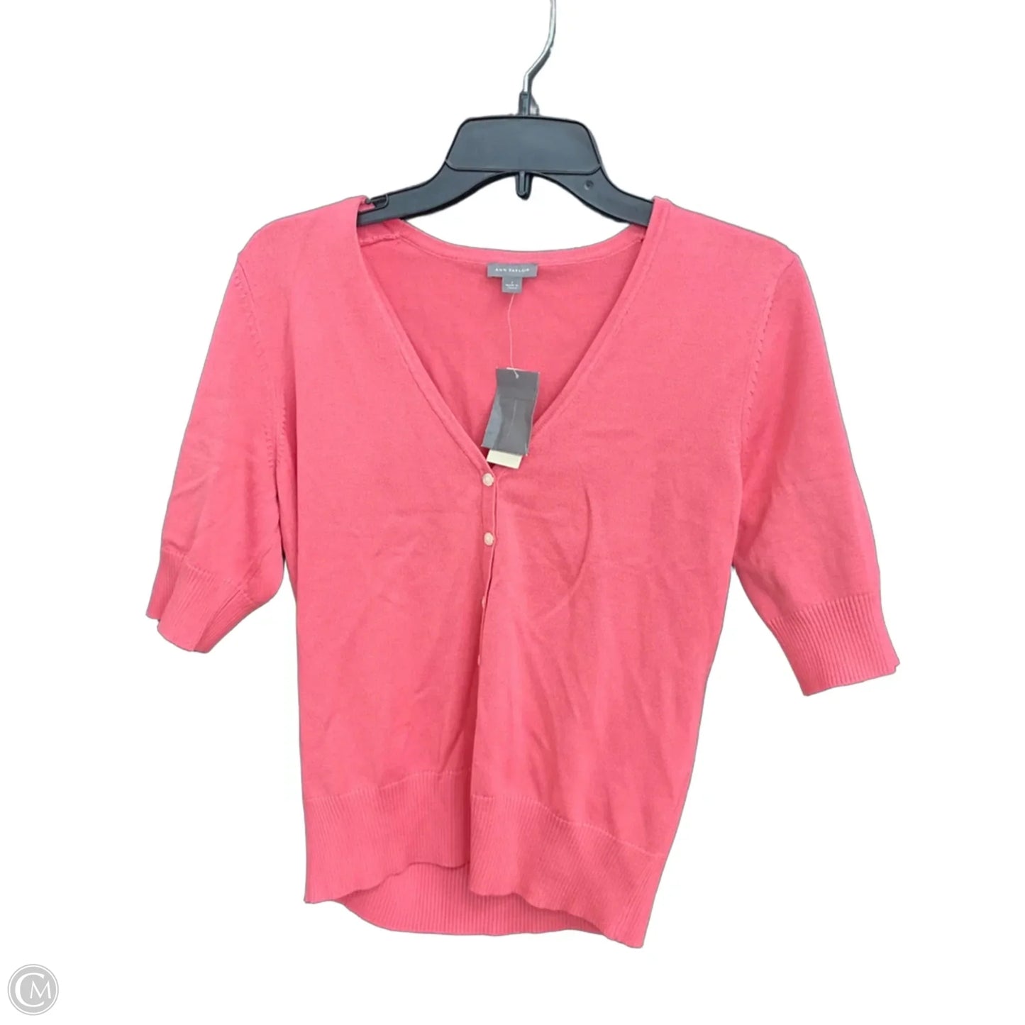 Cardigan By Ann Taylor In Pink, Size: L