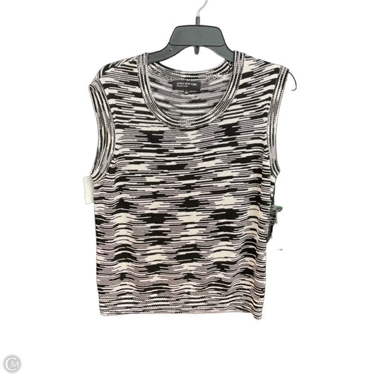Top Sleeveless By Jones New York In Black & White, Size: L