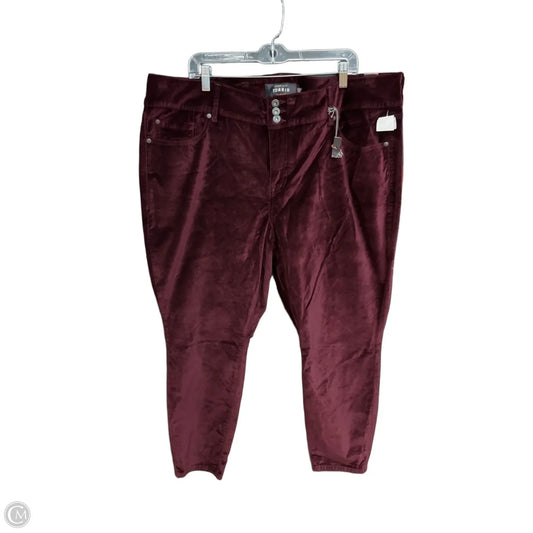 Pants Other By Torrid In Maroon, Size: 3x