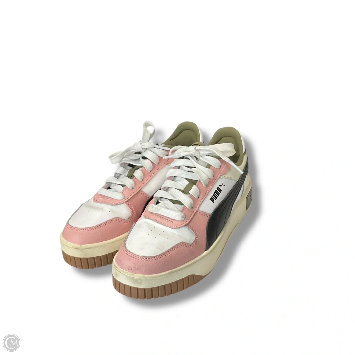 Shoes Athletic By Puma In Green & Pink, Size: 7