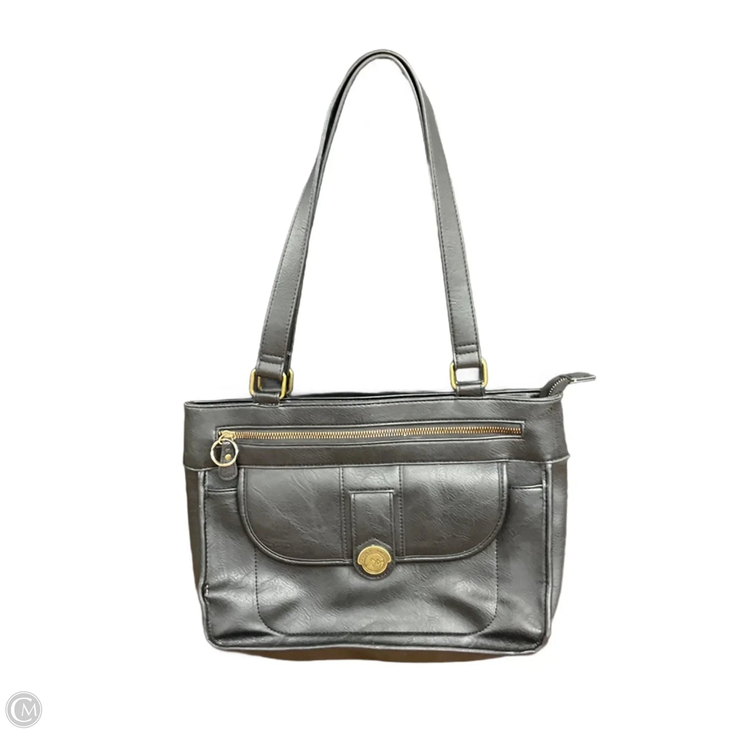 Handbag Leather By White Mountain, Size: Medium