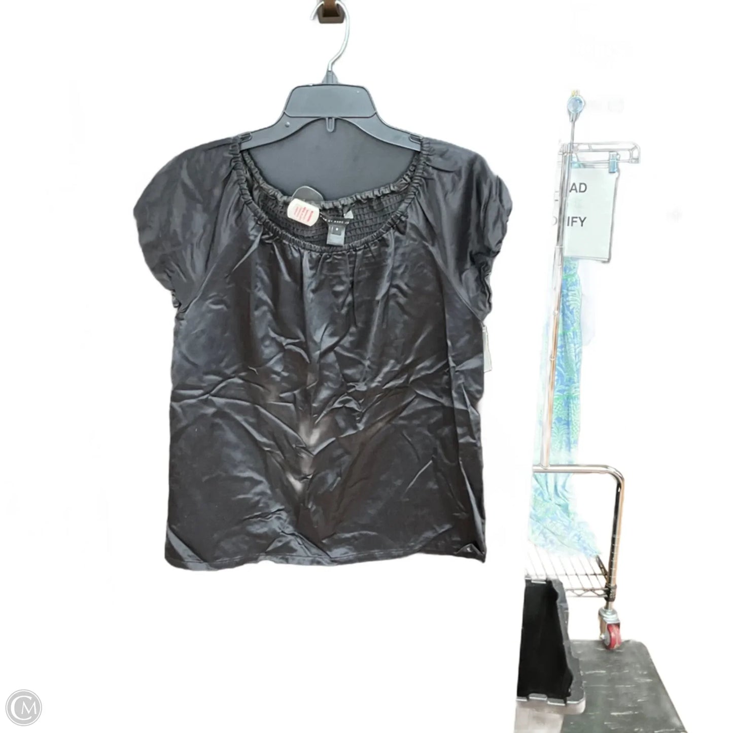 Top Short Sleeve Designer By Marc By Marc Jacobs In Black, Size: S