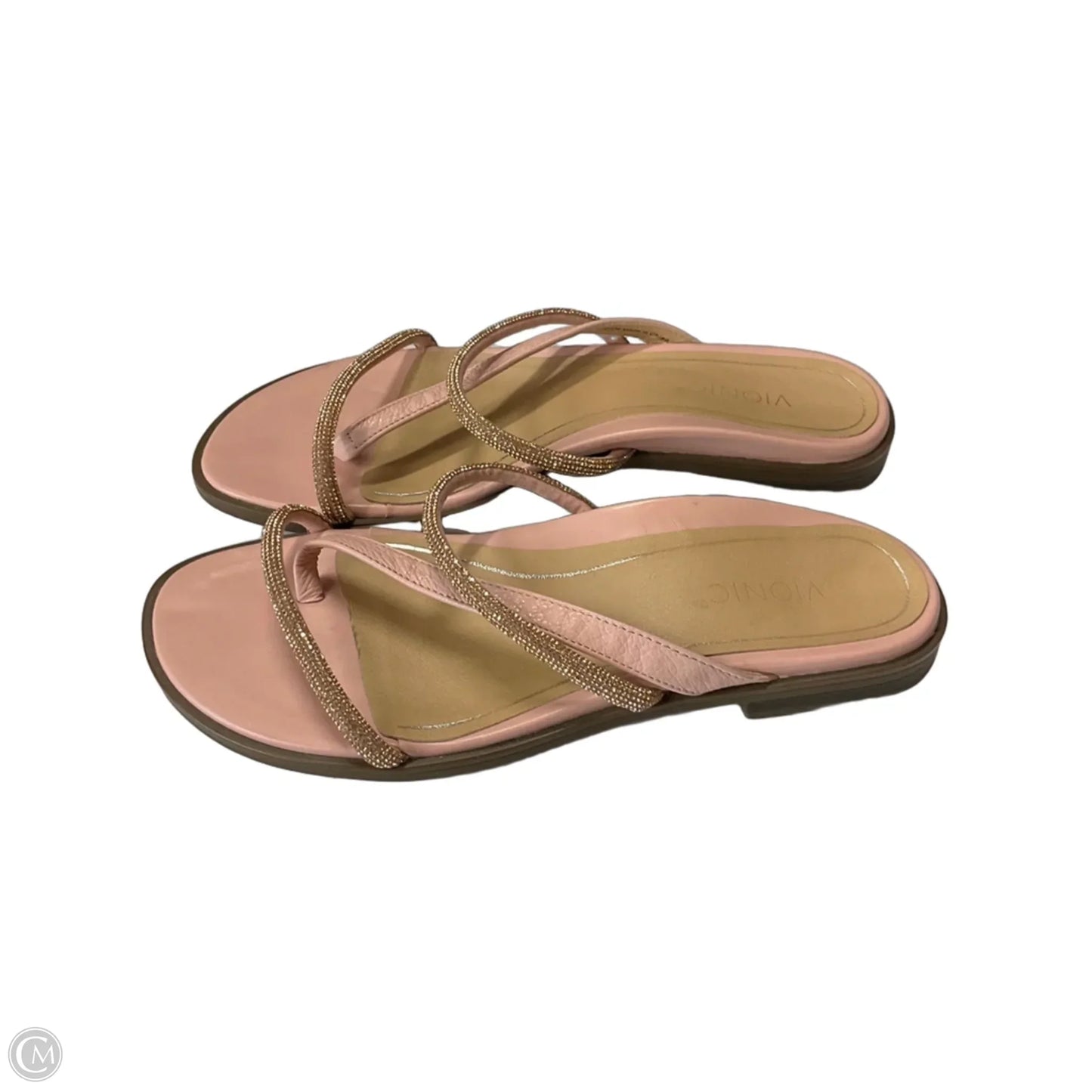 Sandals Flats By Vionic In Pink, Size: 6.5