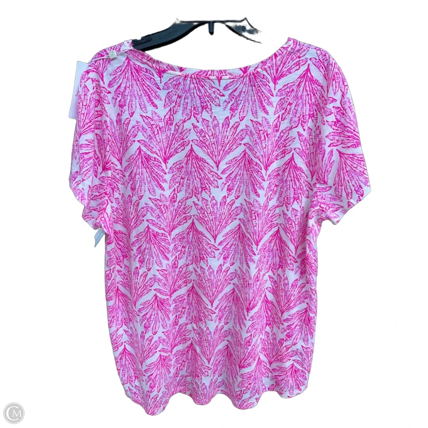 Top Short Sleeve Designer By Lilly Pulitzer In Pink, Size: Xxl