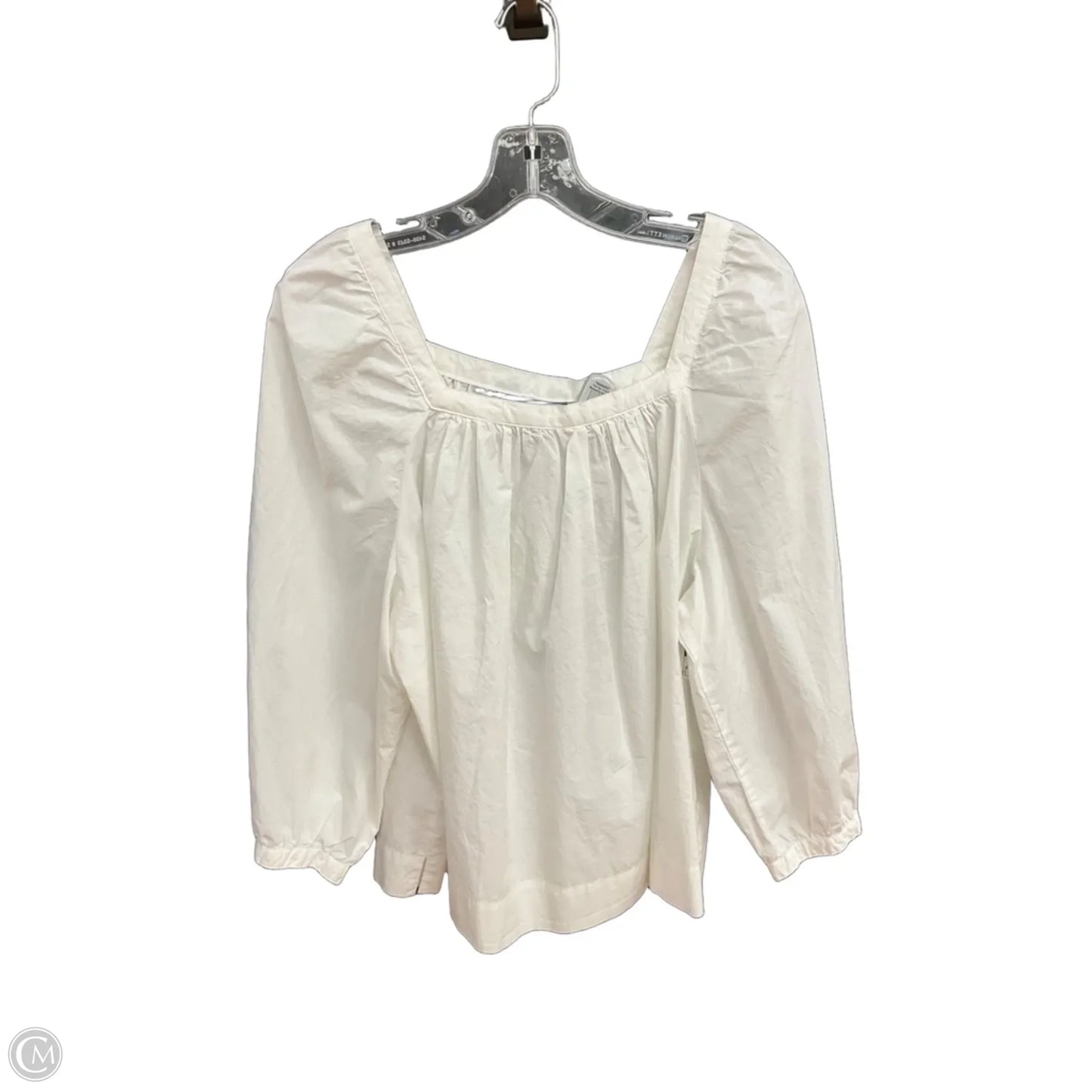 Top Long Sleeve By J. Crew In White, Size: Xl