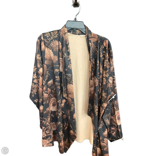 Cardigan By Soft Surroundings In Black & Brown, Size: 2x