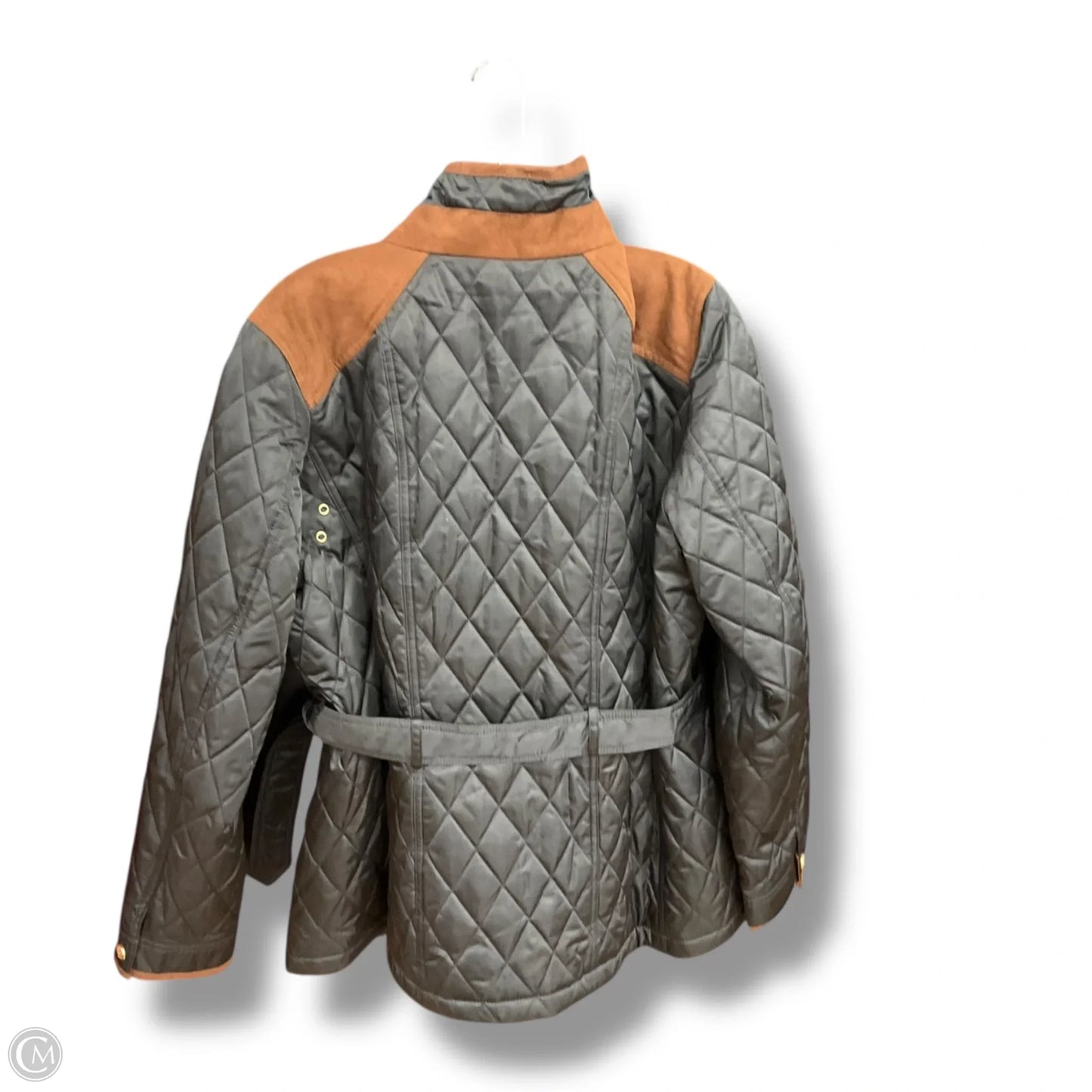 Coat Puffer & Quilted By Vince Camuto In Black & Brown, Size: Xl