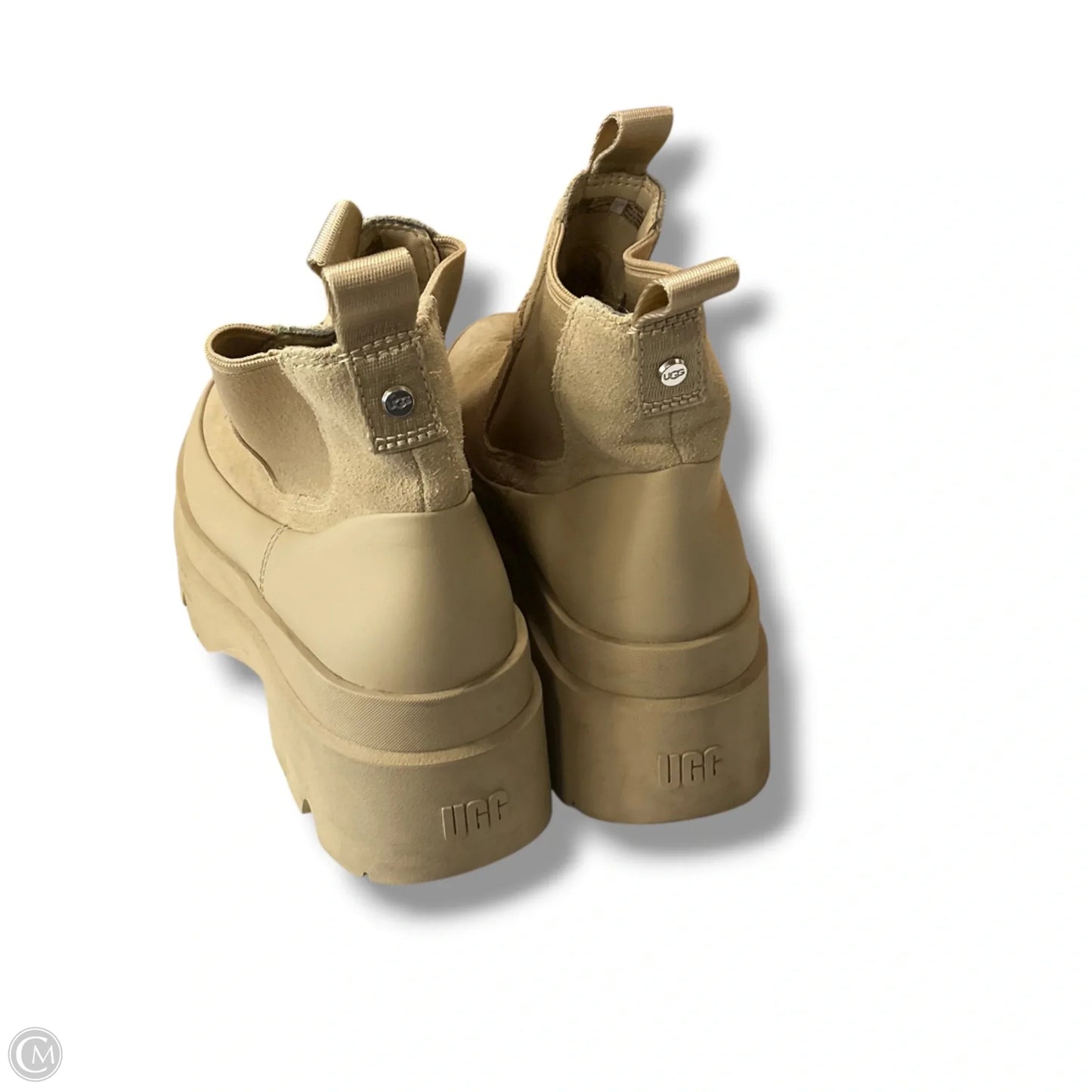 Boots Designer By Ugg In Beige, Size: 9