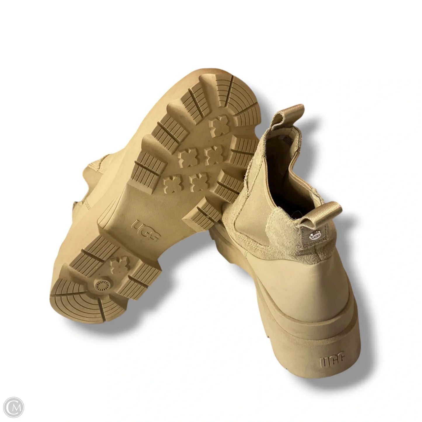 Boots Designer By Ugg In Beige, Size: 9