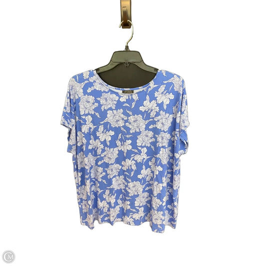 Top Short Sleeve By J. Jill In Blue, Size: Xl