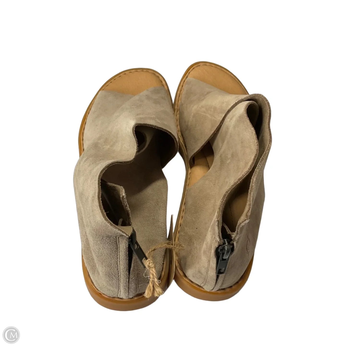 Sandals Flats By Born In Tan, Size: 11