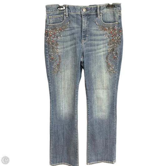 Jeans Straight By White House Black Market In Blue Denim, Size: 10