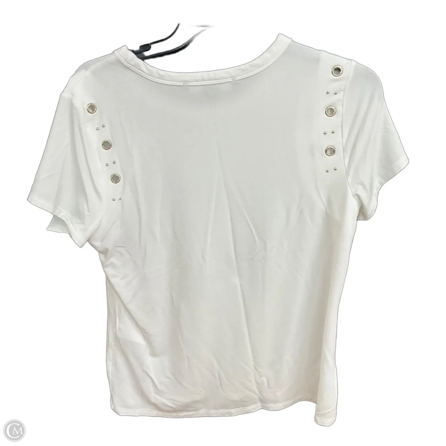 Top Short Sleeve By White House Black Market In White, Size: M