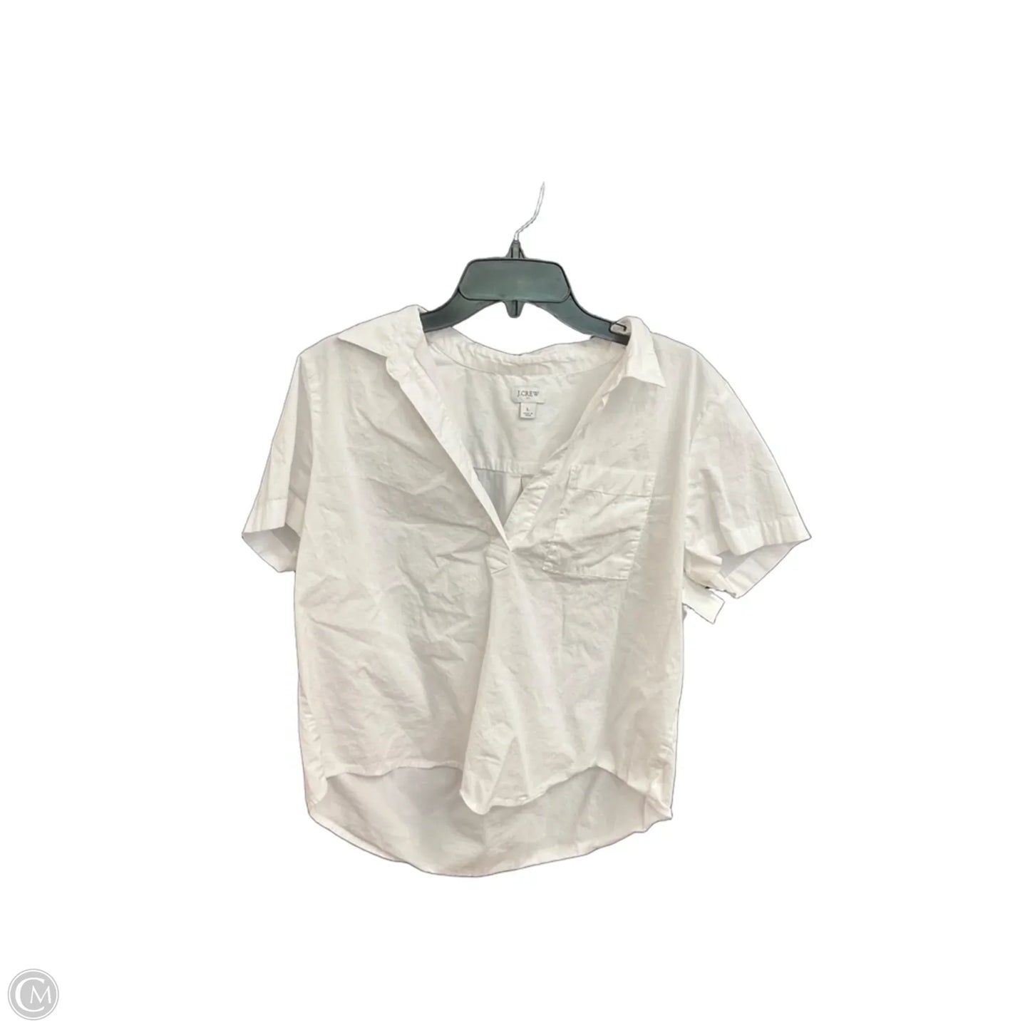 Top Short Sleeve By J. Crew In White, Size: L