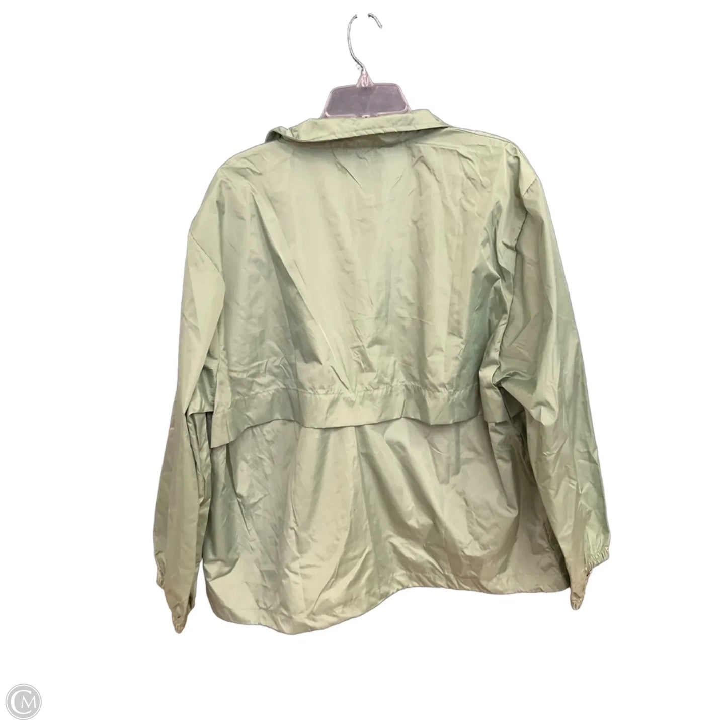 Jacket Windbreaker By Cme In Green, Size: 3x