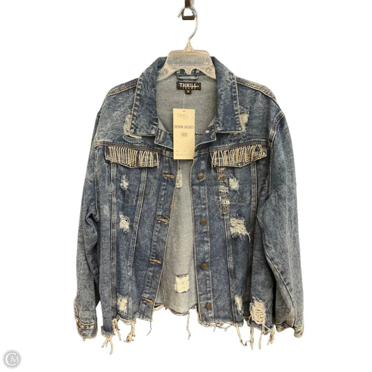 Jacket Denim By Cmc In Blue, Size: 2x