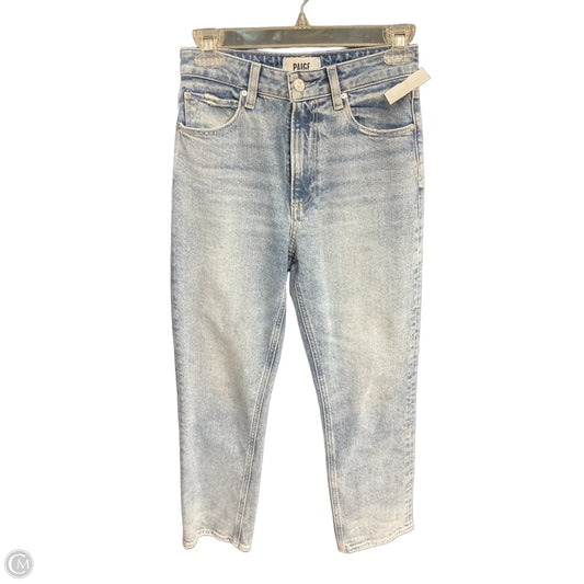 Jeans Straight By Paige In Blue Denim, Size: 0