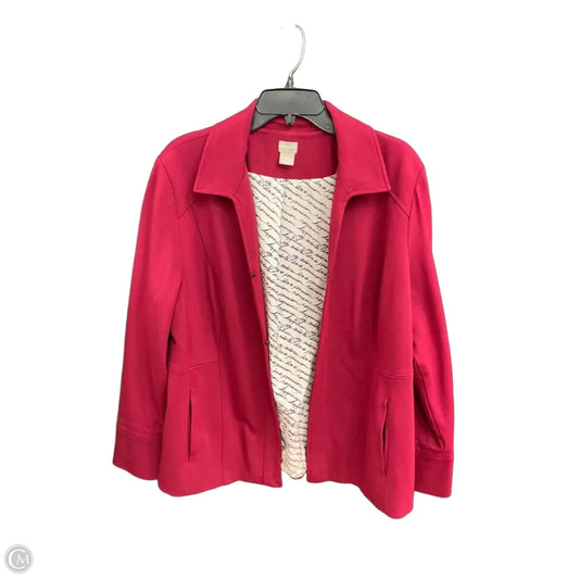 Blazer By Chicos In Red, Size: Xl