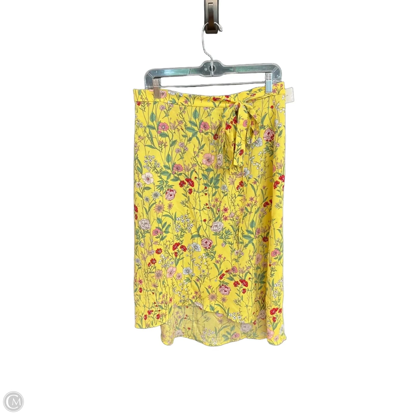 Skirt Midi By Loft In Floral Print, Size: 10