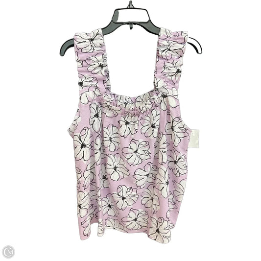 Top Sleeveless By Cato In Purple, Size: Xl