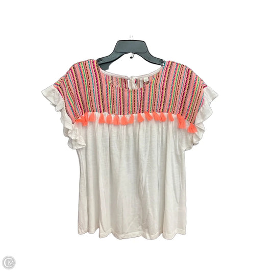 Top Short Sleeve By Cato In Multi-colored, Size: Xl