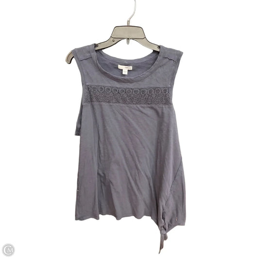 Top Sleeveless By Sonoma In Blue, Size: Xl