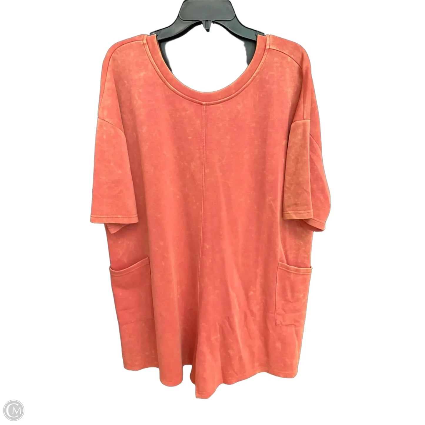 Top Short Sleeve By Davi & Dani In Orange, Size: L