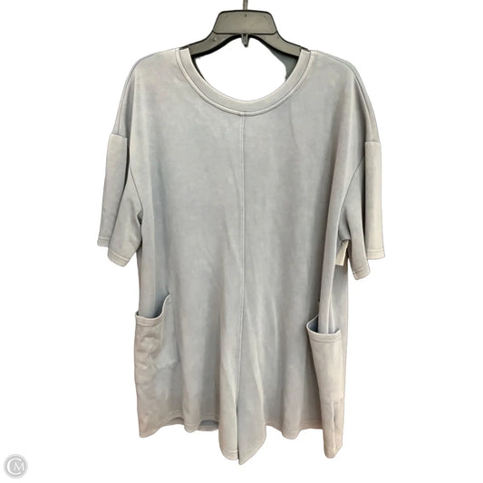 Top Short Sleeve By Davi & Dani In Blue, Size: L