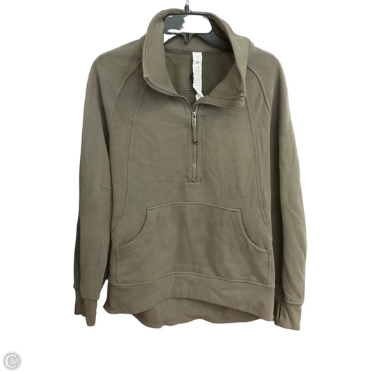 Athletic Jacket By Lululemon In Green, Size: S