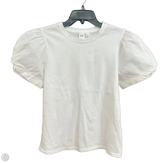 Top Short Sleeve By Gap In White, Size: Xs