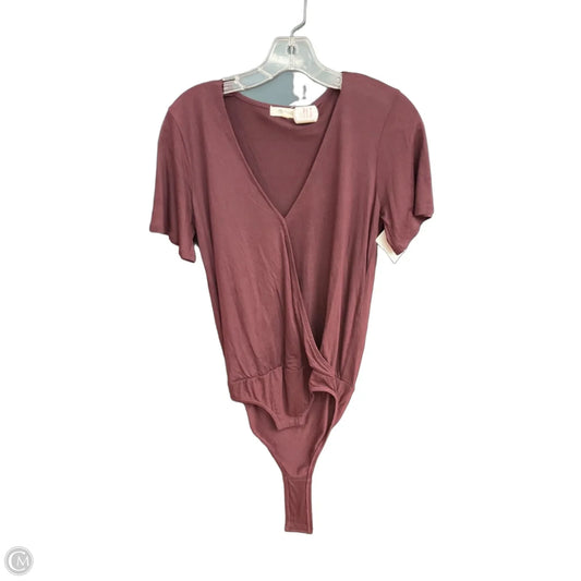 Bodysuit By Madewell In Maroon, Size: S