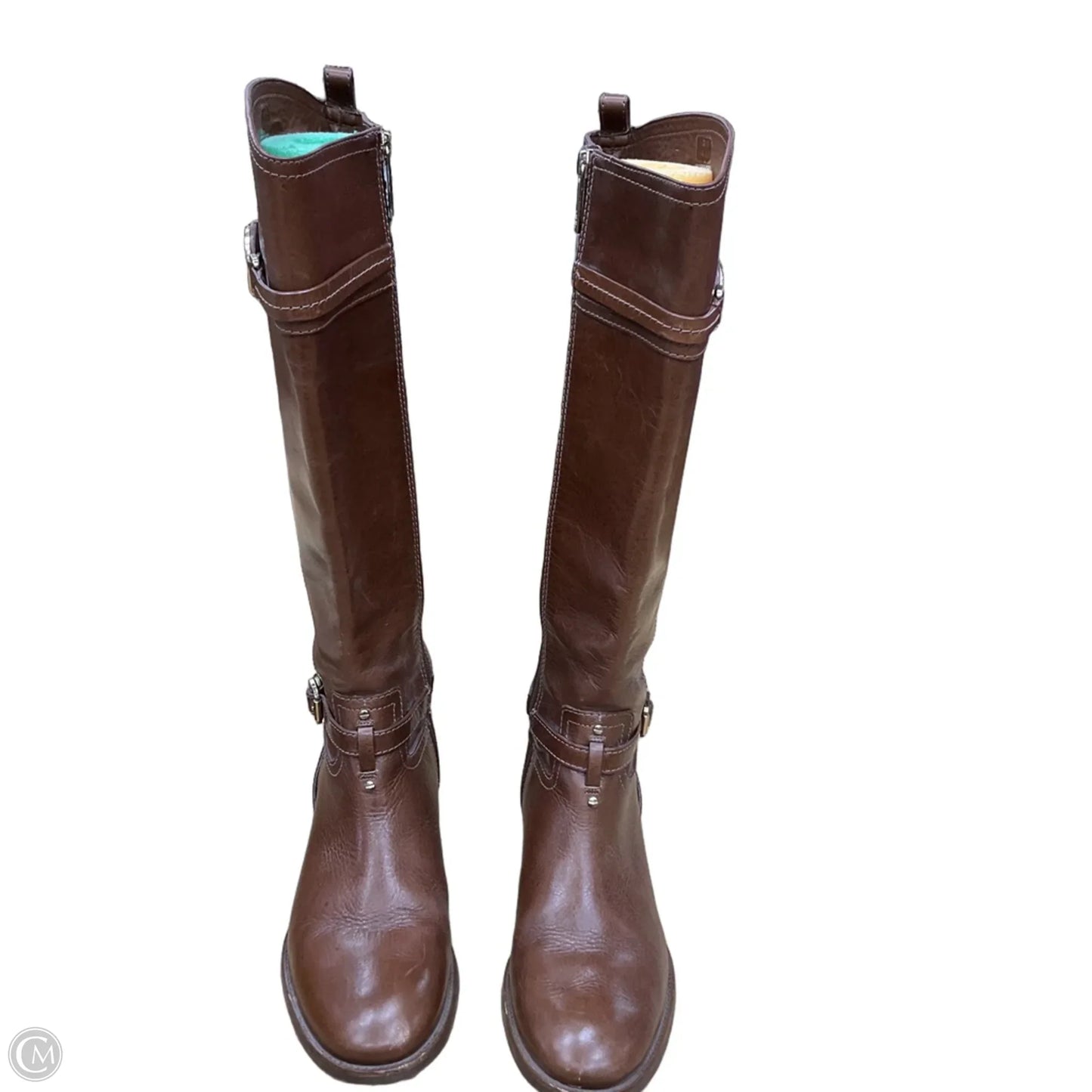 Boots Designer By Tory Burch In Brown, Size: 10