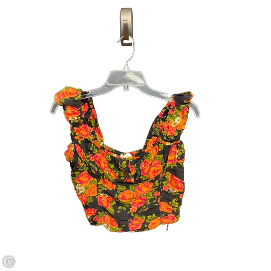 Top Sleeveless By Free People In Floral Print, Size: S