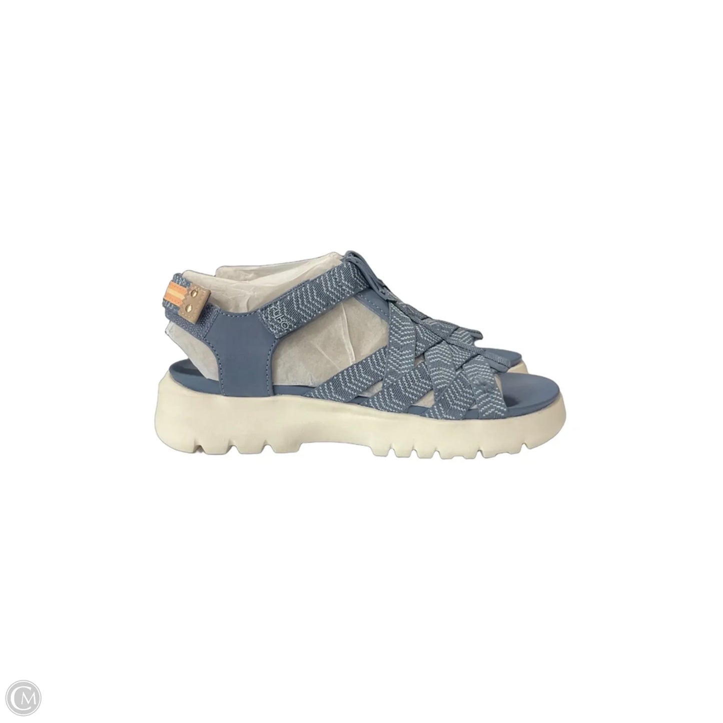 Sandals Flats By Cmc In Blue, Size: 8