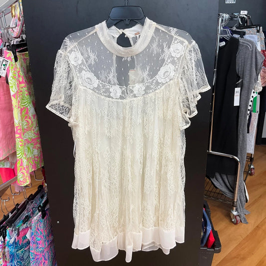 Dress Casual Midi By Free People In Cream, Size: M